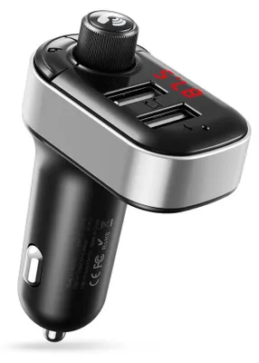 Produktbild von Autoladegerät XO Smart TZ08, Bluetooth, 2x USB-A, schwarz