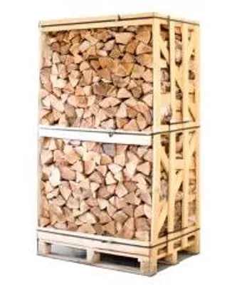 Produktbild von Palette kammergetrocknetes gespalten Birken Brennholz 25cm