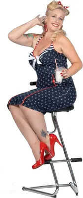 Produktbild von 50's Rockabilly Damen Anchors Away 38