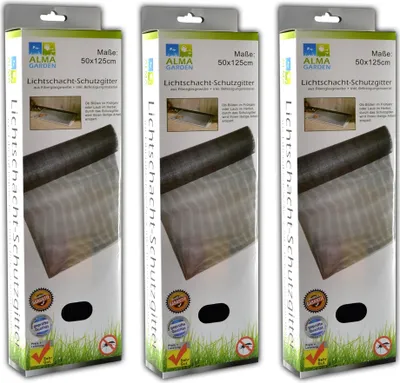 Produktbild von 3er Set Laub und Insektenschutz für Lichtschacht Kellerschachtabdeckung Schutzgitter Lichtschachtabdeckung Insektenschutzgitter