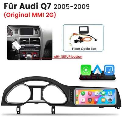 Produktbild von LINUX Autoradio 10.25 Zoll für Audi Q7 2005-2009 MMI 2G – Kabelloses CarPlay & Android Auto, Bluetooth, WLAN