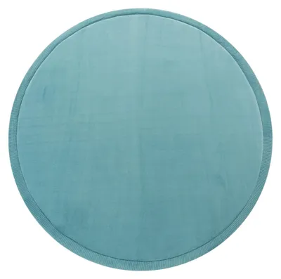 Produktbild von TT Home Krabbelmatte Babyzimmer Teppich Spielmatte Kinder Unifarben Rutschfest Flauschig Größe 80 cm Rund