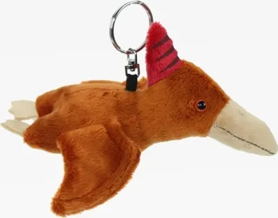 Produktbild von Schlüsselanhänger Plüschtier Dinosaurier 16 cm, Kuscheltier Stofftier Schlüsselring Rucksackanhänger, Pteranodon