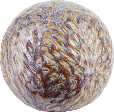 Image de Boule décorative en céramique, motif Saggio, 12 x 12 x 11 cm, violette, 1 pièce