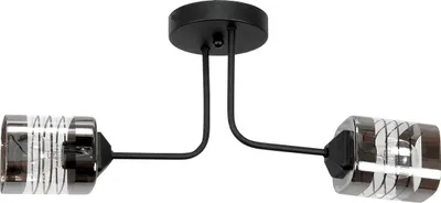 Image de Plafonnier Suspension noir classique Lampe en verre 15-478 ENOLI