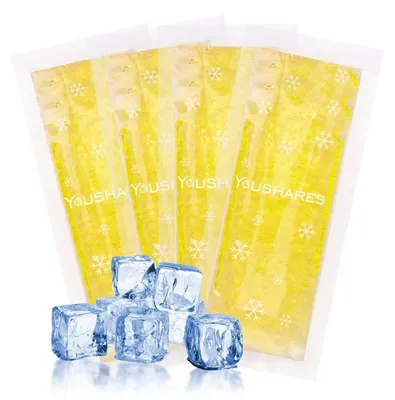 Productafbeelding van Koelaccu's voor insulinetas, 4 stuks, geel, 16 x 6,5 cm