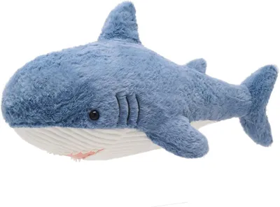 Produktbild von Plüschhai 60 cm, blau, weiches Kissen, Plüschtier, für Kinderzimmer