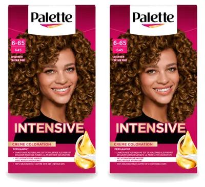 Produktbild von 2 x Schwarzkopf Poly Palette Haarfarbe 6-65 Goldbraun - 115 ml - Vorteilspackung - 2 Stücke