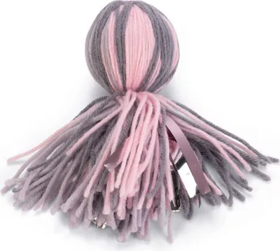 Produktbild von Beeztees Octopus Ball Octy - Katze Spielzeug - grau/ pink - 15x5x5 cm