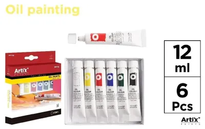 Obrázok produktu pre Olejové farby, 12 ml, 6 farieb – Artix