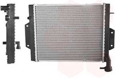 Produktbild von VAN WEZEL 11012000 Kühler Wasserkühler Motorkühler für PIAGGIO PORTER Kasten für DAIHATSU HIJET Kasten (S85)