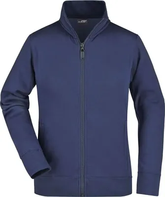 Produktbild von Sweat-Jacke aus formbeständiger Sweat-Qualität navy, Gr. L