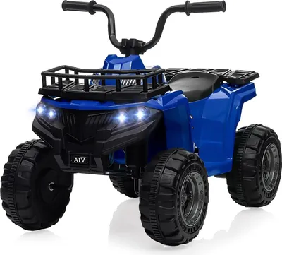 Produktbild von Elektro ATV Quad - Aufsitzfahrzeug - 12V - 2 Geschwindigkeiten - LED-Lichter - Musik - 4 Räder - Ab 14 Jahren - Blau