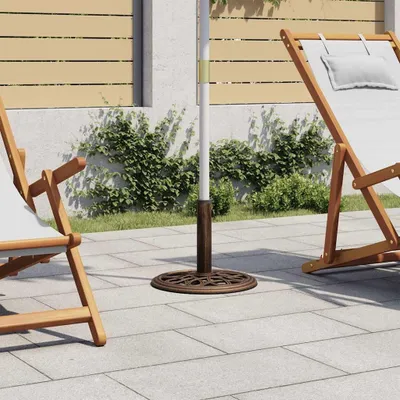 Produktbild von vidaXL Sonnenschirmständer Bronzen 40x40x32 cm Gusseisen