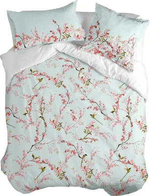 Produktbild von Chinoiserie Bettbezug 155 x 220 cm 100% Baumwolle Hergestellt in Europa