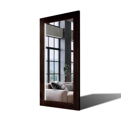 Obrázek produktu pro 80x180 Vertikální velké zrcadlo LED v dubovém rámu na zeď PLDR225 Oak Wenge Starší povrchová úprava