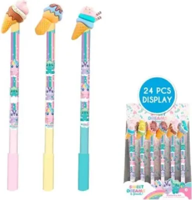 Produktbild von Kids Euroswan | Gelstift Sweet Dreams - Blau - Ausradierbar - Tierdesign - Ideal für die Schule