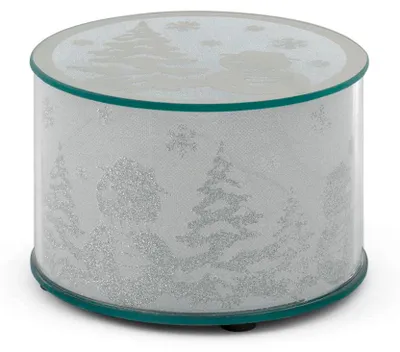Produktbild von H&h Glasaufsteller Weihnachtsdeko Glitzereffekt mit LED cm15x10