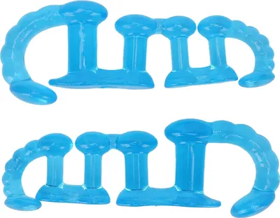 Produktbild von Zehenspreizer für die Nacht, Ballenkorrektur, Zehenstrecker für überlappende Zehen, blau