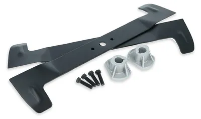 Produktbild von vhbw 2x Ersatz-Messer kompatibel mit Stiga CM2135H, 1538HR Rasenmäher - Ersatzklinge Schwarz, Stahl