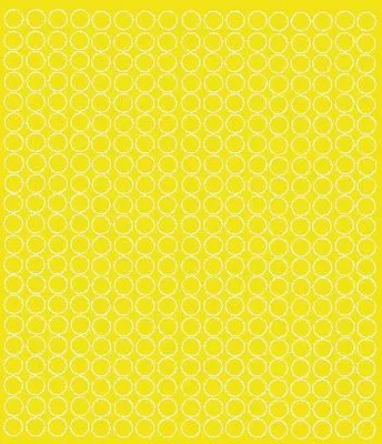 Image de Autocollants ronds, diamètre 1 cm, pois, 357 pièces, jaune brillant