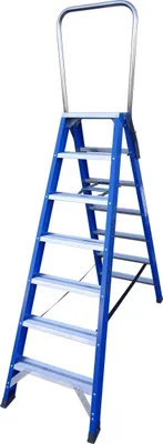 Produktbild von ASC Pro-Line XD-Stufenstehleiter DT-7 doppelseitig 7 Stufen mit 3,77m Arbeitshöhe