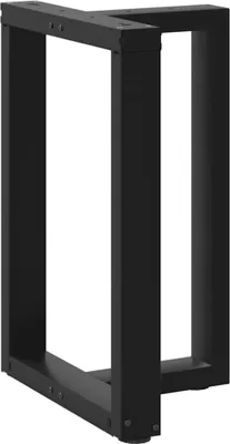 Obrázok produktu pre Nohy k jedálenskému stolu v tvare T, 2 ks, čierne, 50x35x(72-73) cm, oceľ