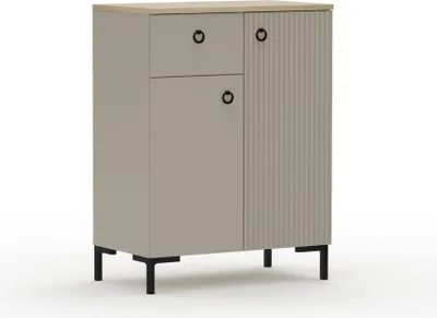 Produktbild von trendteam Garderobe Lucrezia Garderobenkommode Kaschmir/Silverjack Oak, B/H/T ca. 70/93/41 cm