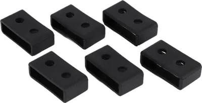 Obrázek produktu pro 6 poutek na řemínky hodinek, držák na řemínky hodinek, vhodné pro BA110, černé, 20 mm