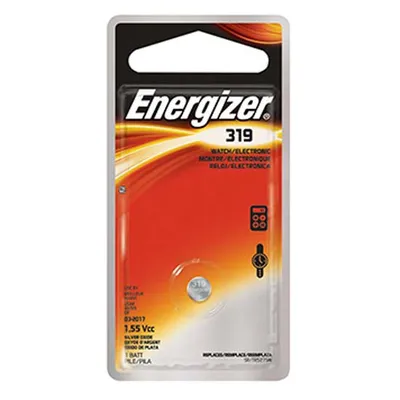 Immagine prodotto di Batteria a bottone Energizer, ossido d'argento, 1,55 V, 18 mAh (319 / SR64)