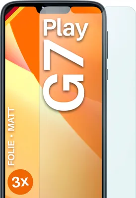 Produktbild von moex® 3x Schutzfolie kompatibel mit Motorola Moto G7 Play - Displayschutzfolie Anti Reflex Folie, Matt
