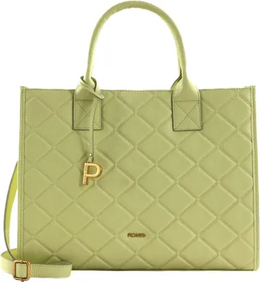 Produktbild von PICARD Leder Schultertasche Broadway Shopper Limoncello hellgelb