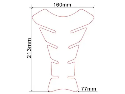 Produktbild von Tankpad Roseeye KT 8140, 213 mm lang, 160/77 mm breit, UV- und wasserbeständig