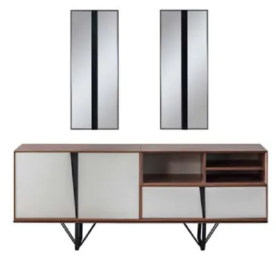 Produktbild von Schrank Sideboard Kommode Holzschrank Anrichte Beige Holz Esszimmer