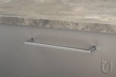Image de Poignée de meuble Bastone 160 noir mat