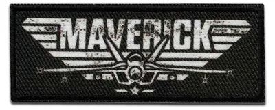 Obrázek produktu pro Mono-Quick Top Gun Maverick - nášivka, nažehlovací nášivka, nášivka, nášivky, k nažehlení, velikost: 2,8 x 7,3 cm