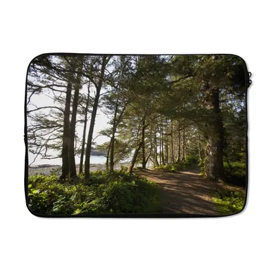 Produktbild von MuchoWow® Laptop Hülle 13 Zoll Wanderwege in den Wäldern des Pacific Rim National Park in Kanada Laptoptasche - Laptophülle - Sleeve - Rundumschutz