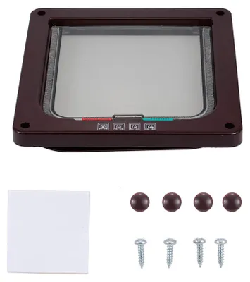 Obrázek produktu pro Cat Door Pet Entry Safe Ferromagnetic Pet Door 4-Way Lock pro malé psy od Kitty