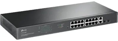 Produktbild von TP-LINK TL-SG1218MP 18-Port Gigabit-Rackmount-Switch 16× Gb PoE+ RJ45 2× Gb RJ45 2x Combo Gb SFP