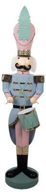 Productafbeelding van Clayre & Eef kerstdecoratie: notenkraker, 32x25x122 cm, blauw, metaal