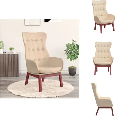 Produktbild von vidaXL Relaxsessel Creme Stoff -  Sessel