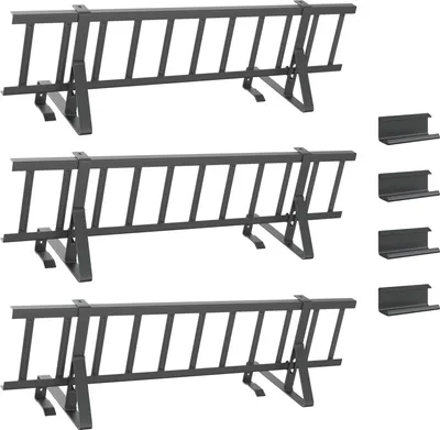 Zdjęcie produktu dla vidaXL Łopata do śniegu antracytowa 300 x 29,5 x 34,5 cm stalowa
