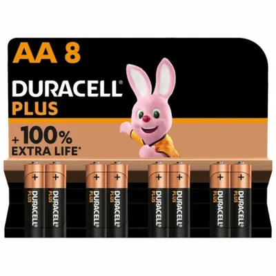 Imagen del producto de Duracell MN1500 Plus, pila tipo Mignon, 1,5V, paquete de 8 unidades