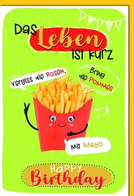 Produktbild von Geburtstag - Glückwunschkarte im Format 11,5 x 17 cm mit Umschlag