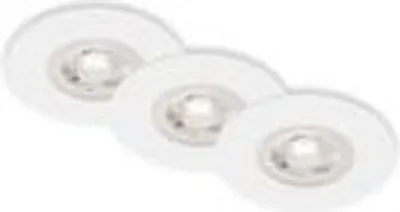 Produktbild von LED Einbauleuchten Einbaustrahler Bad 3er Set dimmbar weiß 4,9W Ø9cm Briloner