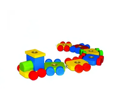 Produktbild von Hess Spielzeug 14380, Zug, Holz, Mehrfarbig