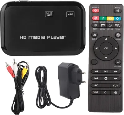 Zdjęcie produktu dla Mini odtwarzacz wideo 1080P HDMI VGA AV odtwarzacz multimedialny TV Box