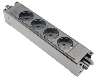 Produktbild von helos Steckdosenleiste GST18 kompatibel 4-fach CEE7/3 schwarz
