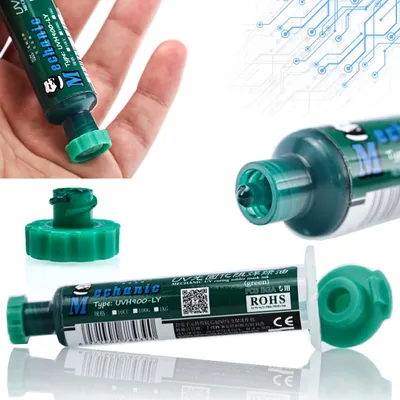 Obrázok produktu pre Zelená soldermaska v injekčnej striekačke 10g