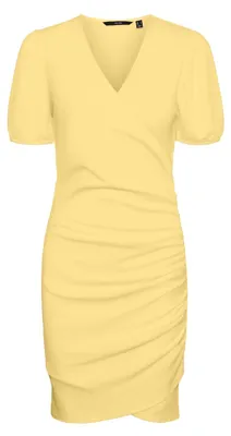 Zdjęcie produktu dla VERO MODA Bluzka Sukienka Tunika midi z krótkim rękawem do kolan w prążki VMELISA Rozmiar: S